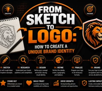 Creating a Logo from a Sketch 360x320