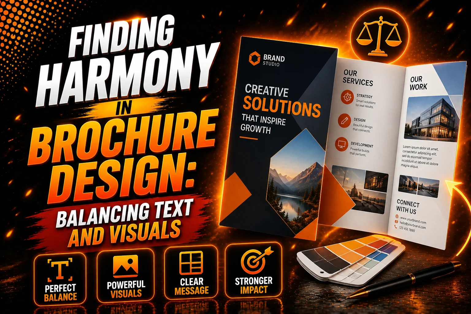 Finding Harmony in Brochure Design Balancing Text and Visuals