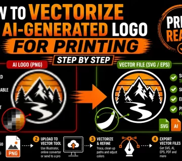 How to Vectorize an AI Generated Logo for Printing 360x320