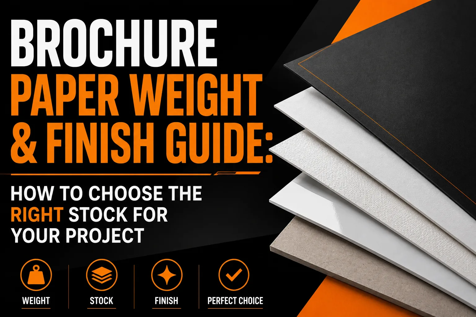 Brochure paper weight finish guide 1