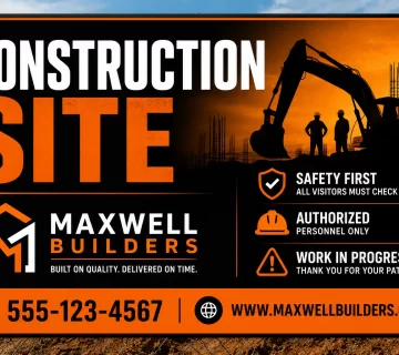 Construction site sign design marketing 1 360x320