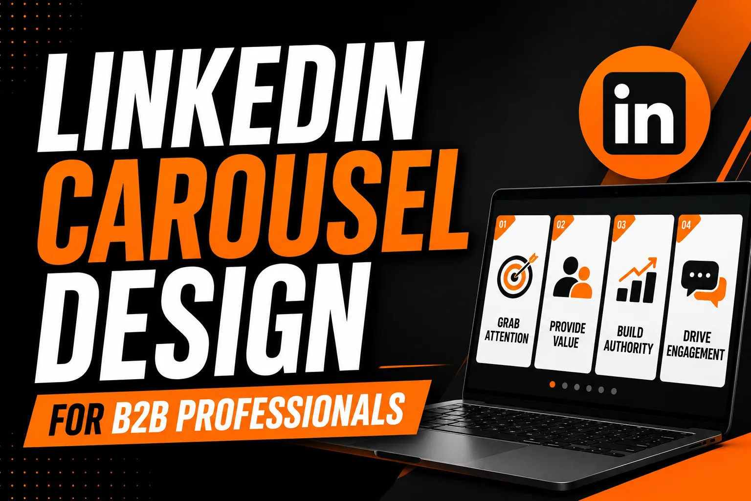Linkedin carousel design b2b authority 1