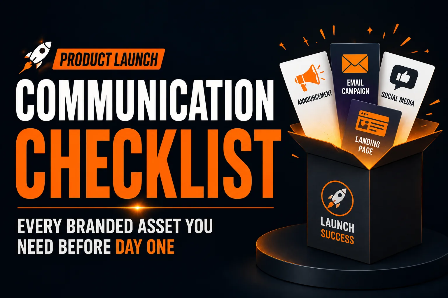 Product launch branded asset checklist 1