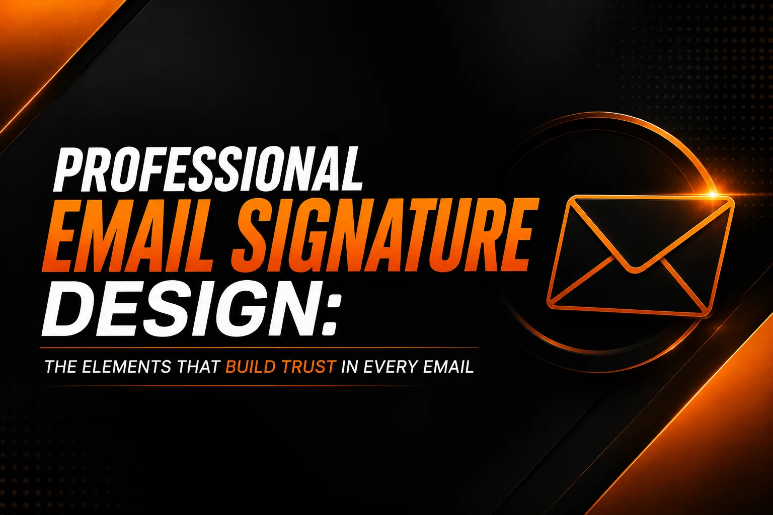 Professional email signature design guide 1