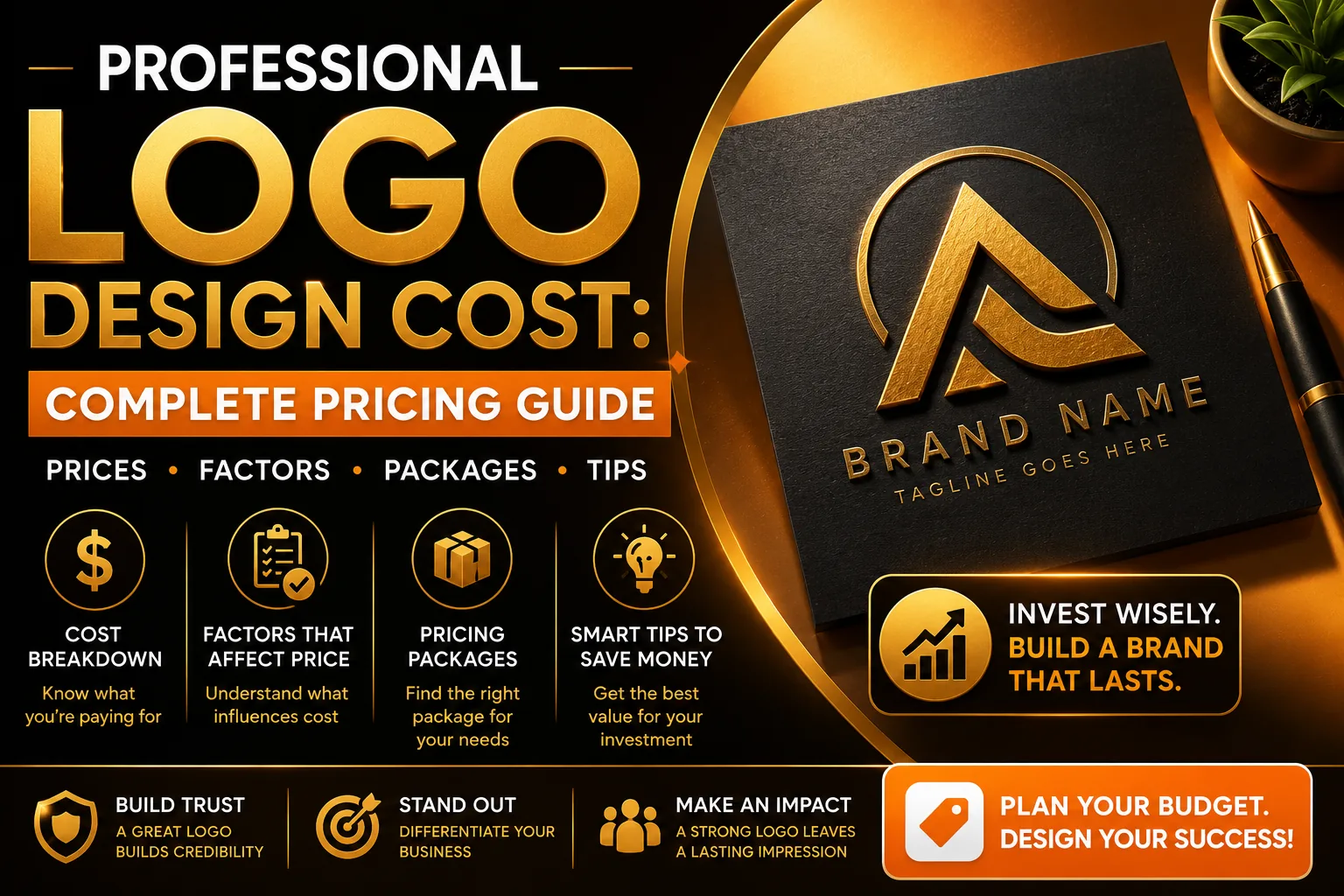 Professional logo design cost pricing guide