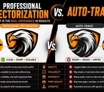 Professional vectorization vs auto trace 360x320