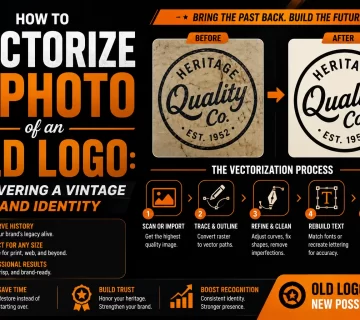 Vectorize photo old logo vintage brand recovery 1 360x320