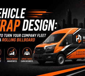 Vehicle wrap design rolling billboard 360x320