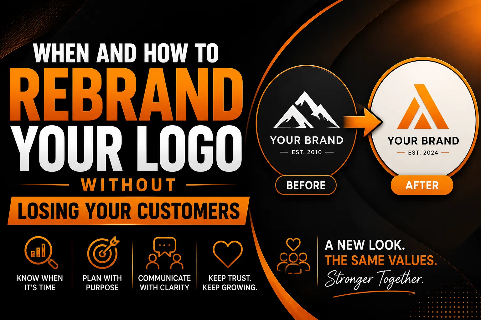 When how to rebrand logo