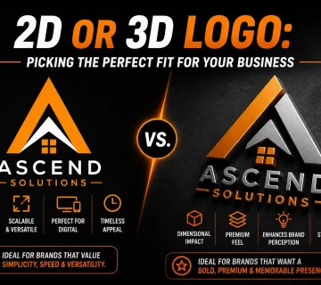 2D or 3D Logo Picking the Perfect Fit for Your Business 360x320