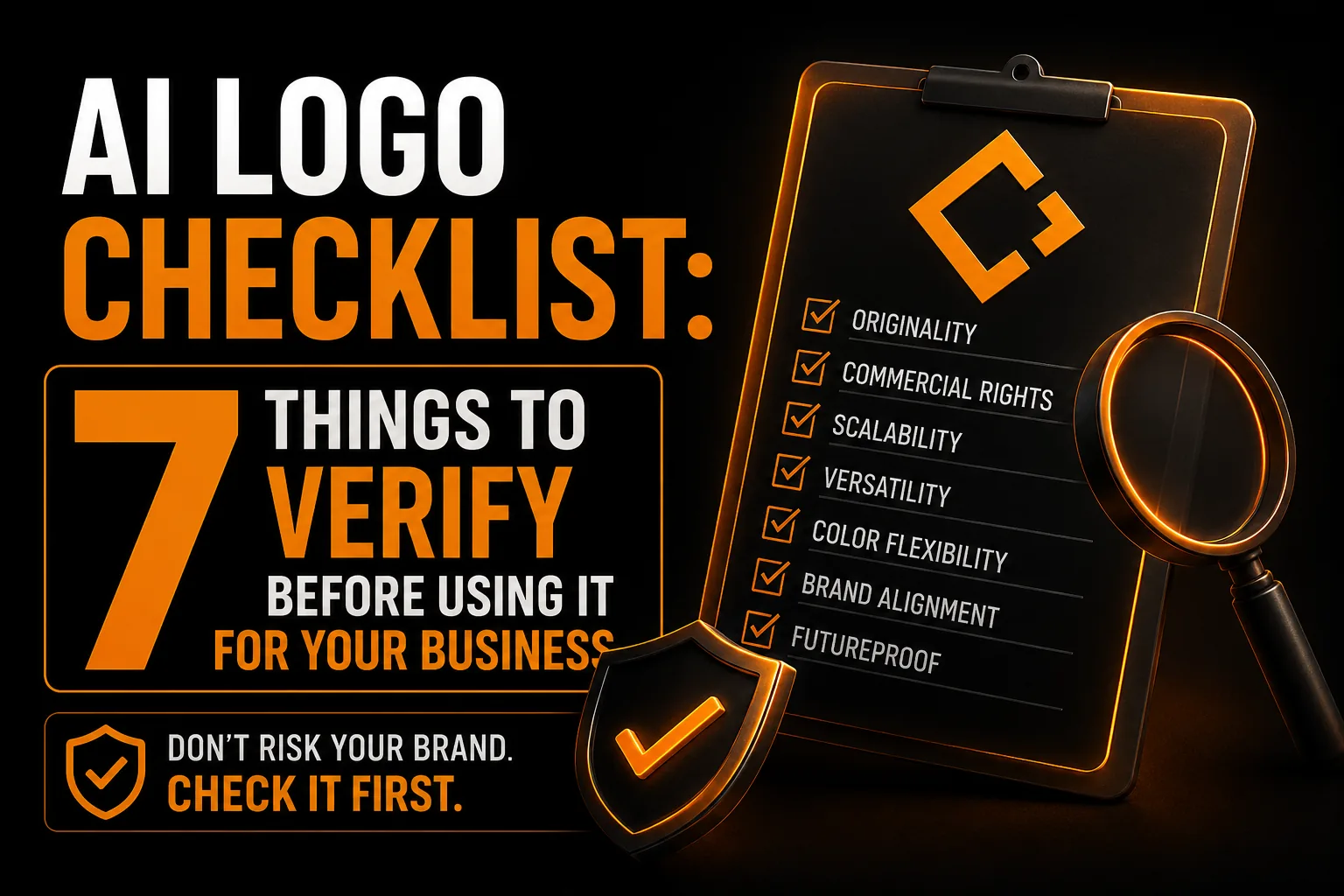 AI Logo Checklist 7 Things to Verify Before Using It for Your Business