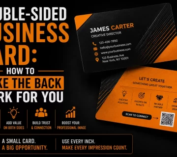 Double Sided Business Card How to Make the Back Work for You 360x320