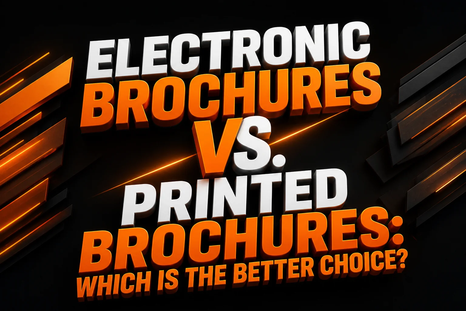 Electronic Brochures vs  Printed Brochures