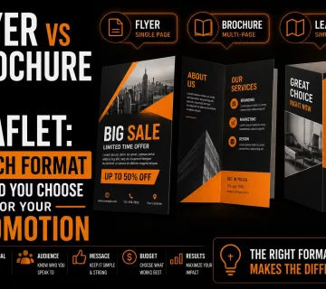 Flyer vs Brochure vs Leaflet Which Format Should You Choose for Your Promotion 360x320