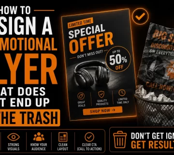 How to Design a Promotional Flyer That Does Not End Up in the Trash 360x320