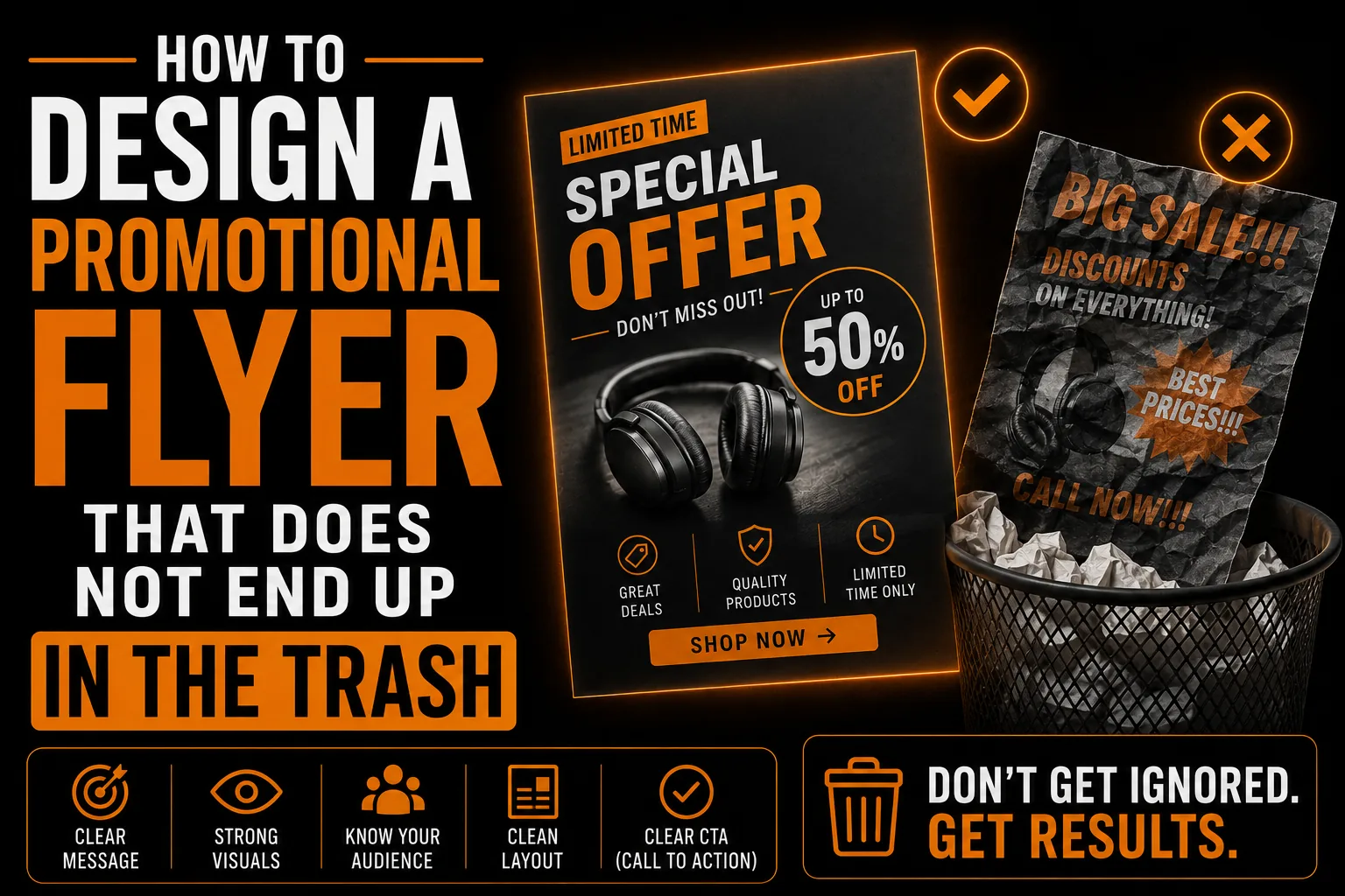 How to Design a Promotional Flyer That Does Not End Up in the Trash
