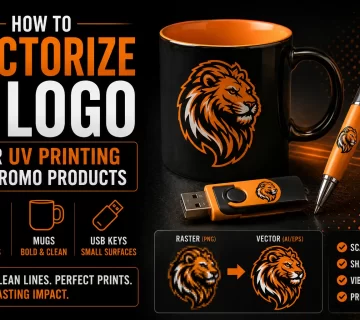How to Vectorize a Logo for UV Printing on Promo Products Pens Mugs USB Keys 360x320
