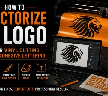 How to Vectorize a Logo for Vinyl Cutting and Adhesive Lettering 360x320