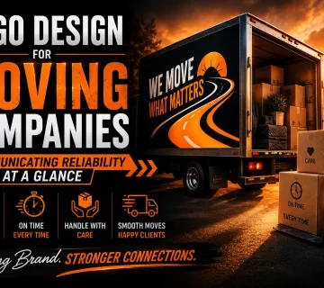 Logo Design for Moving Companies Communicating Reliability at a Glance 360x320