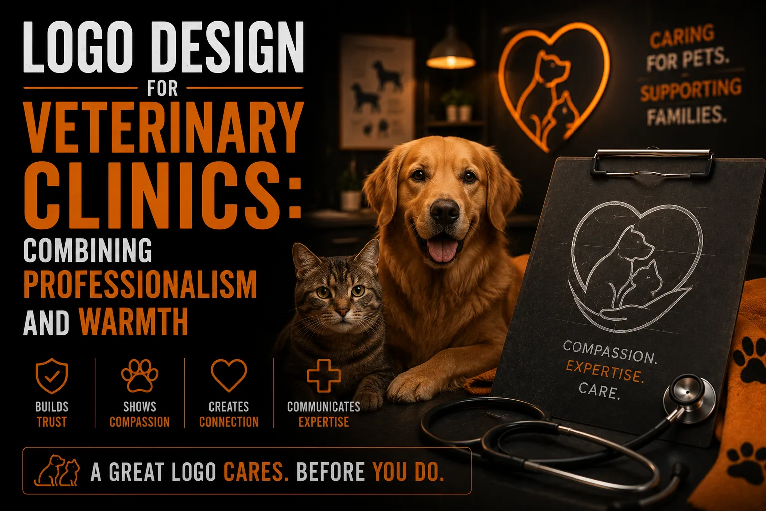 Logo Design for Veterinary Clinics Combining Professionalism and Warmth