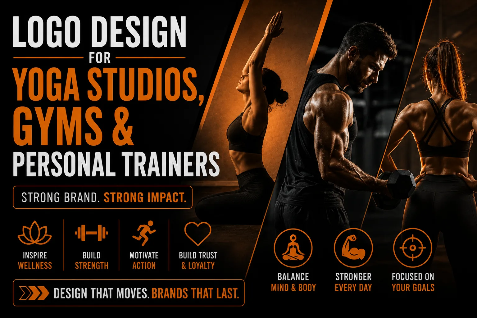 Logo Design for Yoga Studios Gyms and Personal Trainers