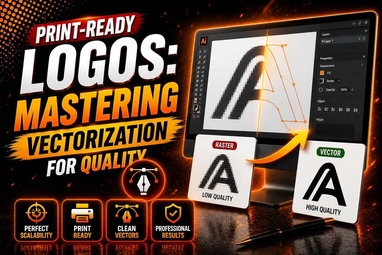 Logo Vectorization Ensuring Quality at Every Size