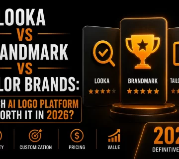 Looka vs Brandmark vs Tailor Brands Which AI Logo Platform Is Worth It in 2026 360x320