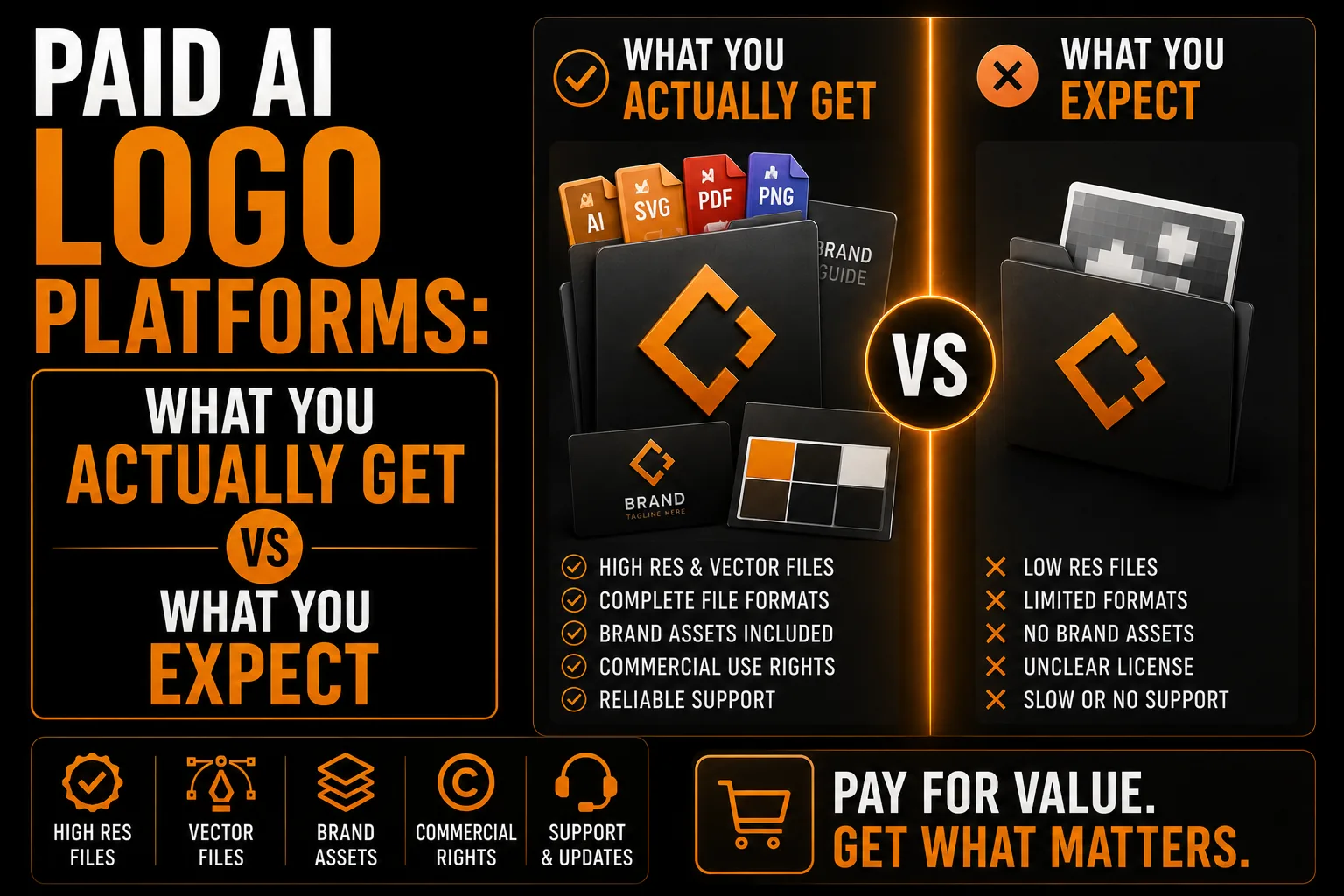 Paid AI Logo Platforms What You Actually Get vs What You Expect