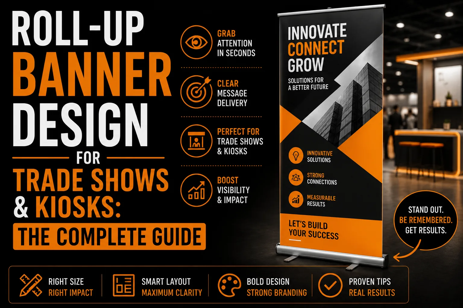 Roll Up Banner Design for Trade Shows and Kiosks The Complete Guide