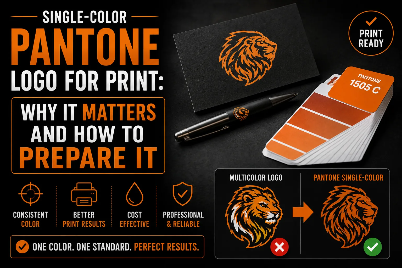 Single Color Pantone Logo for Print Why It Matters and How to Prepare It