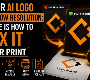Your AI Logo Is Low Resolution Here Is How to Fix It for Print 360x320