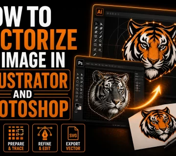 How to Vectorize an Image in Illustrator and Photoshop The Real StepbyStep Process 360x320