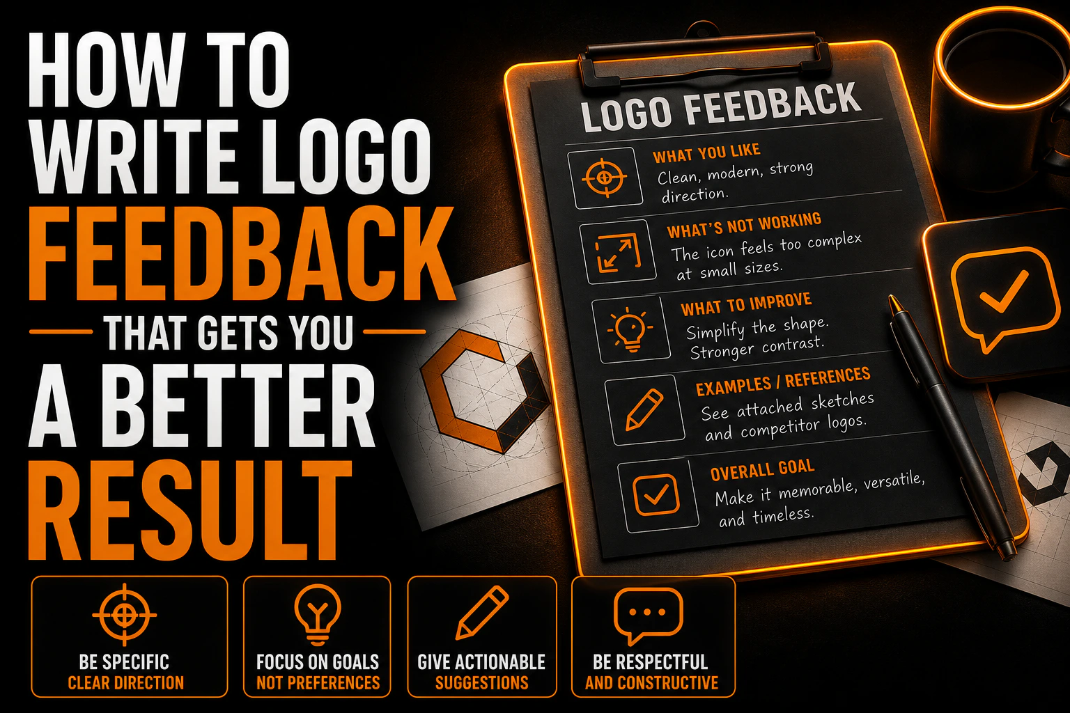 How to Write Logo Feedback That Gets You a Better Result