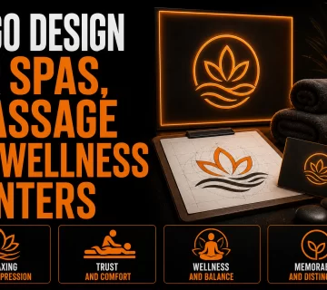Logo Design for Spas Massage and Wellness Centers The Mark That Leaves the Building 360x320