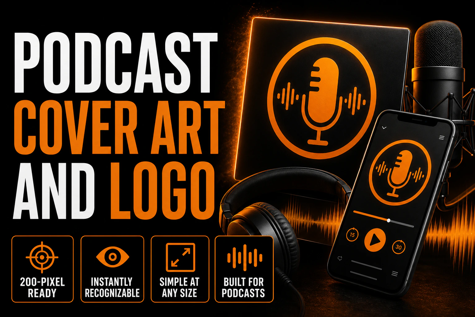 Podcast Cover Art and Logo Designed to Survive a 200Pixel Thumbnail