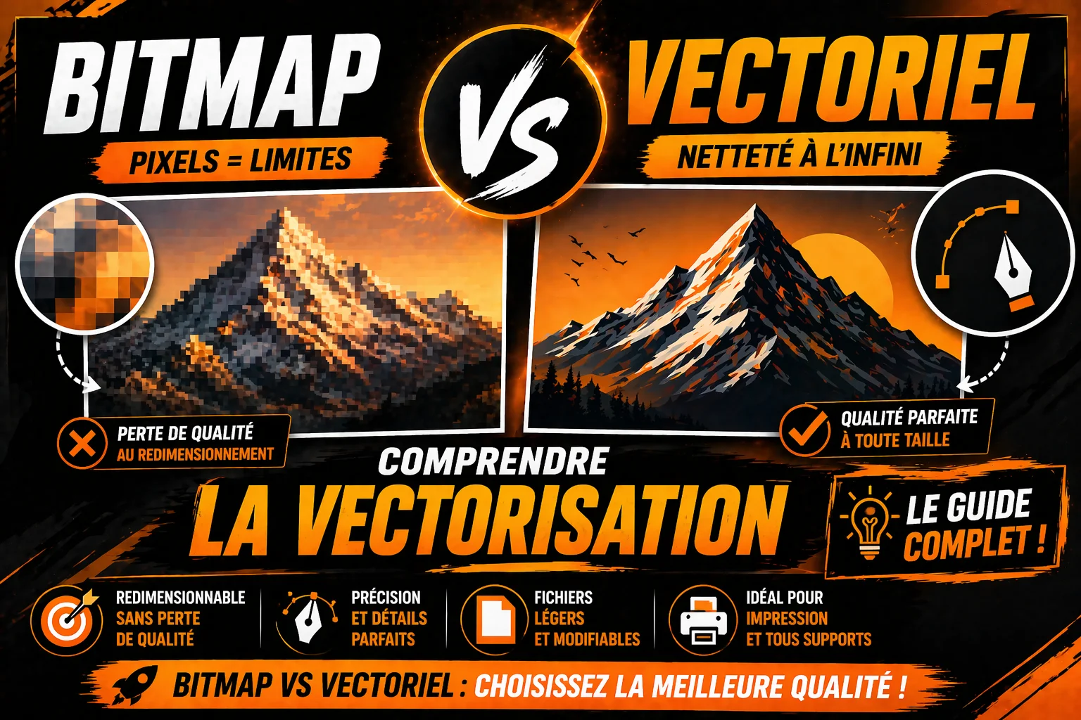 Vectoriel Vs Bitmap Bitmap vs Vectoriel : Comment Comprendre Pro 2026