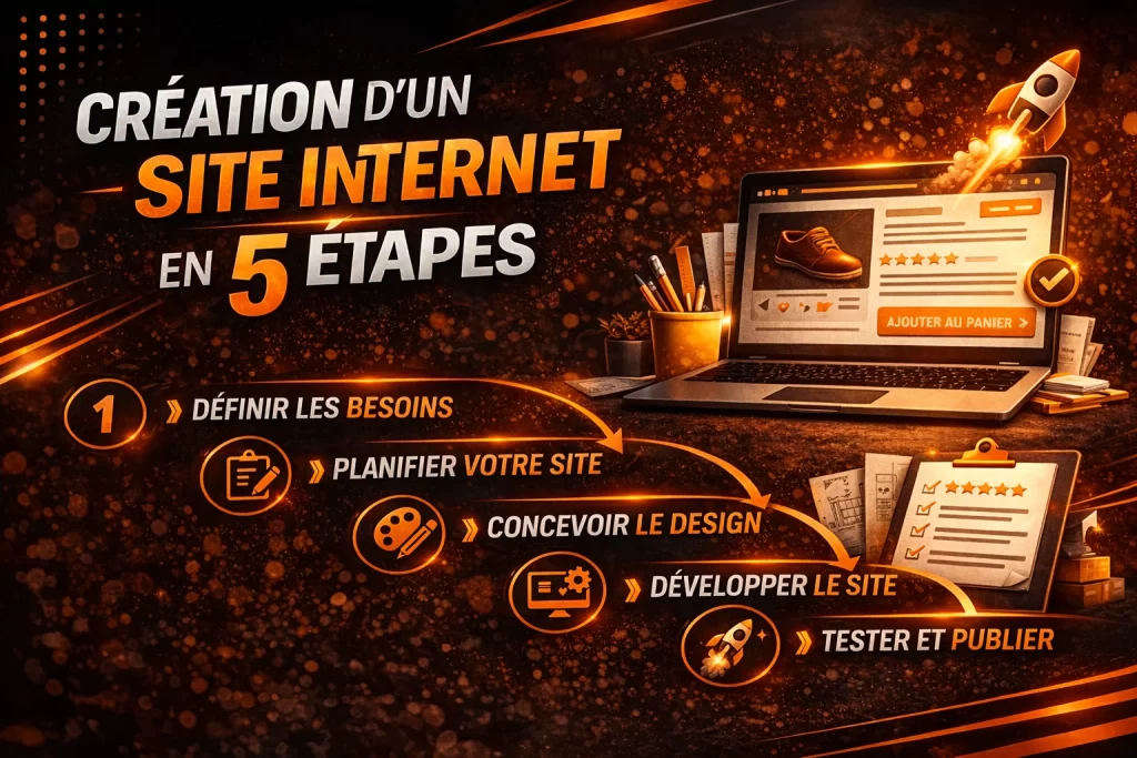 Creation dun site Internet en 5 etapes 1024x683