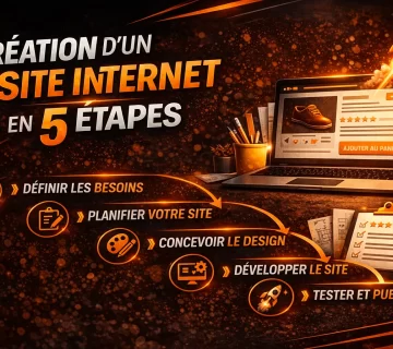 Creation dun site Internet en 5 etapes 360x320