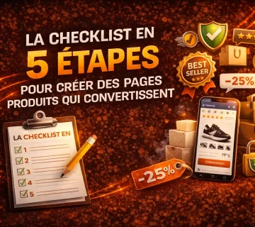 La checklist ultime en 5 etapes pour creer des pages produits qui convertissent vraiment 360x320