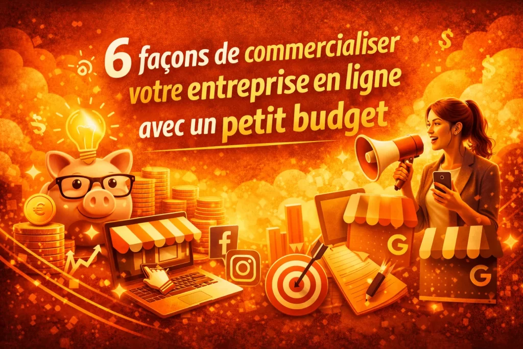 6 facons de commercialiser votre entreprise en ligne avec un petit budget 1024x683