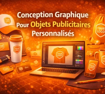 Conception graphique pour objets publicitaires personnalises 360x320