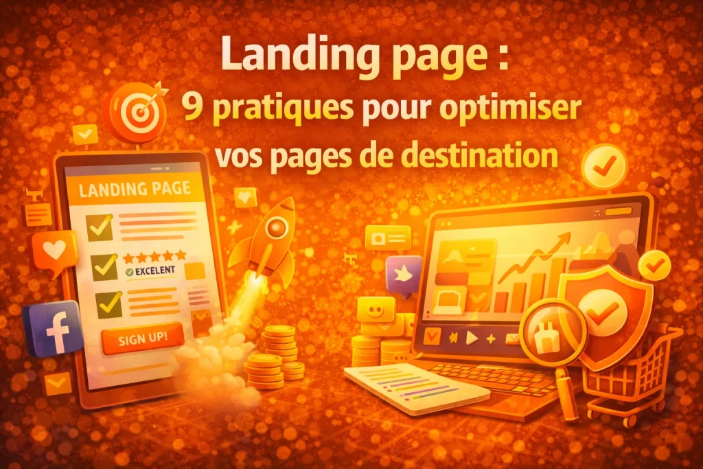 Landing page 9 pratiques essentielles pour optimiser vos pages de destination et booster vos conversions 1024x683