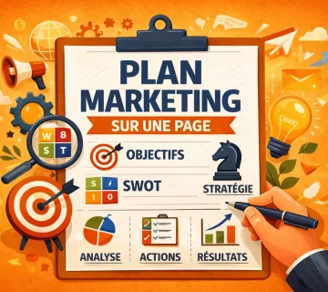 Plan marketing sur une page 360x320