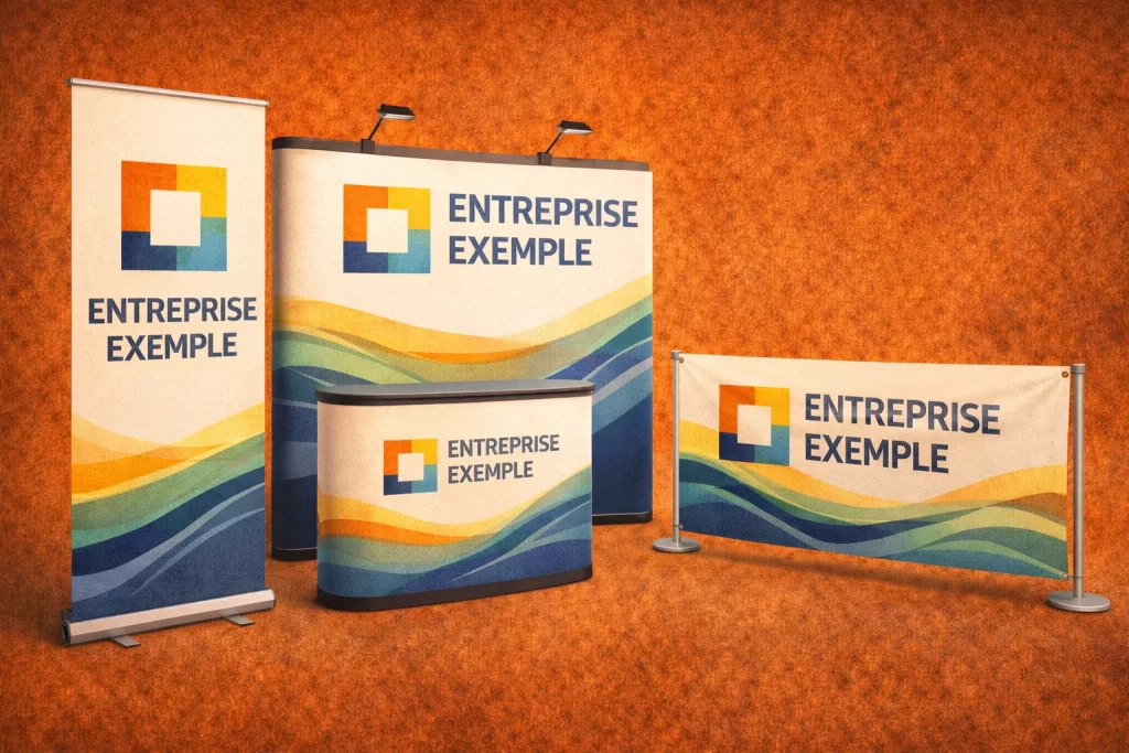Conception graphique pour evenementiel roll up stands banderoles et supports de communication 1 1024x683