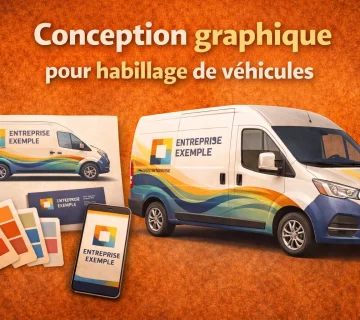 Conception graphique pour habillage de vehicules 360x320