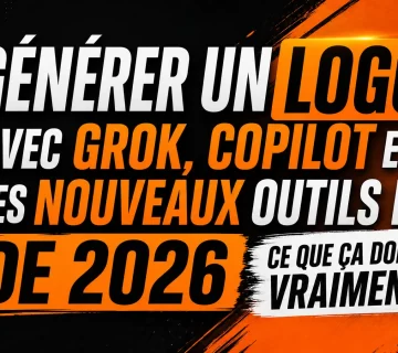 Generer un logo avec Grok Copilot et les nouveaux outils IA de 2026 360x320