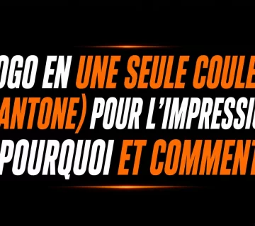 Logo en une seule couleur Pantone pour limpression 360x320