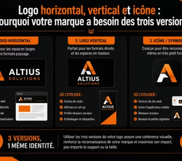 Logo horizontal vertical et icone pourquoi votre marque a besoin des trois versions 360x320