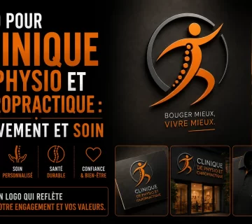 Logo pour clinique de physio et chiropratique 360x320