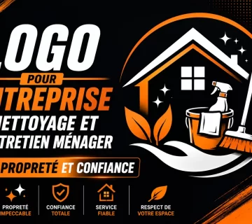 Logo pour entreprise de nettoyage et dentretien menager  360x320